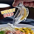 Miniatyrbilde 3 av 3: Sitronpresser Klips Akryl Manuell Sitronskivepresser Praktisk Transparent Fruktpresser For Hjem 2PC