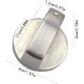 Miniatyrbilde 2 av 5: Komfyr-knapp, Komfyr-knapp, Ovn-knappbryter, Metall Gassblussbryter