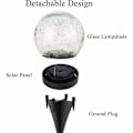Miniatyrbillede 2 af 4: Solcelle Udendørs Lamper, Solcelle Have Lamper 2stk, IP65 Vandtæt Udendørs Solcelle Lamper til Landskab, Fortov, Plæne, Trapper, Terrasse (12cm Diameter)