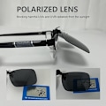 Miniatyrbild 4 av 5: 2-pack Clip-on Solglasögon Passar på Glasögon - Polariserad Uppfällbar