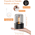 Miniatyrbillede 2 af 5: Aromaterapi Diffusorer, 120ml Æterisk Olie Diffusorer, Luftfugtighed med Stearinlys
