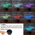 Miniatyrbillede 2 af 5: 3D Optisk Illusion Lampe LED Natlys, Optiske Illusioner Nat