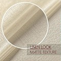 Miniatyrbillede 3 af 5: 2 stk. Beige Voile Gardiner 140x250 cm Semi-Sheer Øje i Linned Effekt Hjemme Dekorationer til Stue Vindue Moderne Soveværelse Køkken Balkon