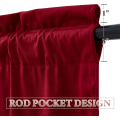 Miniatyrbillede 2 af 5: 68,9\"B x 19,6\"L Køkken Gardin Valance Sort-Out Valance