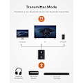 Miniatyrbillede 2 af 3: Bluetooth 5.0 Bluetooth Transceiver 2 i 1 3,5 mm Computer TV