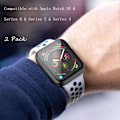 Pikkukuva 5 / 5: 2 kpl Kovakotelo PC:lle + Temperoitu Lasinen Näytönsuoja Yhteensopiva Apple Watch Series 6 SE Series 5 Series 4