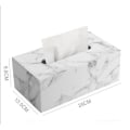 Miniatyrbillede 3 af 5: PU Læder Vævsæske, Rektangulær Vævsdispenser Vævs Holder