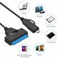 Pikkukuva 4 / 5: USB 3.1 - SATA-kaapeli, helppokäyttöinen asemakaapeli, Type-C USB 3.0, 2-in-1 kiintolevy