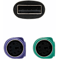 Pikkukuva 2 / 5: 1 kpl USB-PS2-sovitinkaapeli, yksi piste kahdelle, tukee KVM-skanneria g