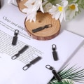 Miniatyrbillede 3 af 5: (Gunmetal) 6 stk. udskiftnings lynlåsehoveder, universelle aftagelige