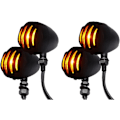 Miniatyrbild 1 av 5: 2 Par Universal Motorcykel Blinkers Anpassad Glödlampa Boll