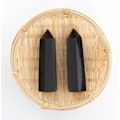 Miniatyrbild 3 av 5: Obsidian Kvartsstavar - 2 st 8-9cm Obsidian Kvartsstavar