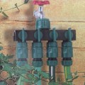 Miniatyrbillede 2 af 5: Havevand Drypvandingssæt - 4-vejs hane - Slangedeler 4/7 eller 8/11 - Installationssæt