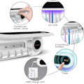 Miniatyrbillede 3 af 5: 1 stk. Hvid Elektrisk LED UV Tandbørsteholder Sterilisator Væghængt