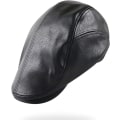 Miniatyrbilde 3 av 4: Hatt for menn, beret, justerbar PU-lær, newsboy, ivy, 56-60 cm