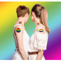 Miniatyrbilde 4 av 5: 20 Pride Day-tatoveringsklistremerker for likekjønnede - LGBT-klistremerker til ansiktet