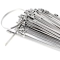 Miniatyrbilde 2 av 4: Rustfritt stål slangeklemme 4,6 * 300mm Høy kvalitet rustfritt stål kabelbindere 100 stk rustfritt stål kabelbindere