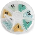 Pikkukuva 3 / 4: Viikoittainen Pill Organizer - Pakkaus 2 - Suuri Pyöreä Matkustus