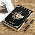 Miniatyrbillede 1 af 5: Rejse notesbog, notesbog med lås, dagbog med kode (kompasmodel), piges hemmelige notesbog til skolekontor studerende, fødselsdagsgave, 22x15
