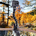 Miniatyrbilde 5 av 5: Fleksibel kjeve - Svanehalsfeste for GoPro Hero 9 Hero 8 Hero 7 Hero 6 Hero 5 Hero 4 Session Hero 3+ Hero 3 Arlo Pro Arlo Go Action-kameraer