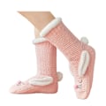 Miniatyrbild 2 av 5: 1 par rosa fluffiga sneakers för kvinnor