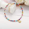 Pikkukuva 3 / 5: 2 kpl (Hopea) Bohemian Turquoise Jalkaketju, Simpukka Anklet