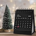Miniatyrbillede 5 af 5: 1 sort mini bordkalender