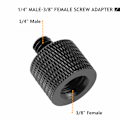 Miniatyrbillede 3 af 5: 4 stk. Kamera Skrue Adapter 1/4\" Han til 3/8\" Hun og 3/8\"