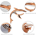 Miniatyrbillede 4 af 5: 1 stk. Rosaguld Shark Tuning Clip Guitar Zink Legering Tuning
