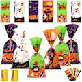 Pikkukuva 1 / 5: 100 kpl Halloween-makeispussit, 160 kpl makeispussit, karkkipussi, lahjapussi, 