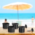 Miniatyrbillede 1 af 5: Pakke med 6 Parasolbase-Reservedele, Terrasseparasolbase
