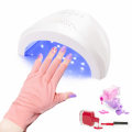 Miniatyrbillede 3 af 4: 2 Par Pink Manicure Handsker Phototerapi Lys Anti-UV Sol