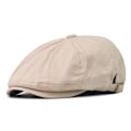 Miniatyrbillede 1 af 5: Beige beret til forår og efterår, enkel retro hat
