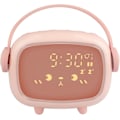 Miniatyrbild 2 av 5: Digital barnklocka för barn, väckarklocka för pojkar och flickor med ljus snooze nedräkningslarm justerbar volym barnklocka (rosa)