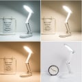 Miniatyrbillede 4 af 5: Pink LED Foldbar Bordlampe med Dobbelt Dæmpningstilstand og Tre Farver