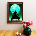 Miniatyrbilde 4 av 5: 30x40cm One Piece Zoro Diamantmalerisett for Voksne Anime 5D Fu