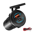 Miniatyrbillede 1 af 5: Hurtig opladning 4.0 PD QC 3.0 USB Billader USB Stik Hurtig