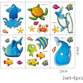 Pikkukuva 2 / 5: Liukumattomat kylpyammeen tarrat 6 kpl Suihku Ocean Elements Tarrat Auto