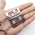Miniatyrbillede 5 af 5: FJ CRUISER nøglering i metal (sort+hvid), gaveidé/fan