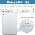 Pikkukuva 2 / 5: Älykäs kuori iPad 9.7 tuuman iPad 6. / 5. sukupolvelle 2018 2017 (Malli: A1893 A1954 A1822 A1823), Ultraohut kevyt