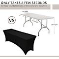 Miniatyrbilde 2 av 5: 183cm Polyester Stretch Elastisk Rektangulært Bordduk Spa