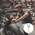 Miniatyrbilde 4 av 5: Clutch-nøkkel, (30cm) Motorsykkel Clutch-nøkkel Brukes til Remskiver for Motorsykler og Scootere, Svinghjul Tannhjul Nøkkel