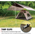 Miniatyrbilde 3 av 5: Tarp-klipser i tungt materiale (10+10 stk), vindbestandige klips for markiser