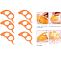 Miniatyrbilde 1 av 3: 6 stk Appelsin- og Sitrusskrellere - Plast Frukt Skrellere - Enkelt
