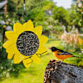 Miniatyrbillede 4 af 4: Jernkunst Solsikke Fuglefoder Havehave Hængende Fuglefoder