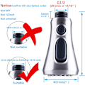 Miniatyrbillede 4 af 5: Træk ud Køkkenvaskblander 3 Funktioner Spray G1/2 Grøntsag
