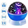 Miniatyrbilde 4 av 7: Stjerner Stjernehimmel LED Nattlys Projektor Månelampe Batteri USB