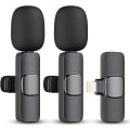 Miniatyrbillede 1 af 5: 2-pak Trådløs Lavalier Mikrofon til iPhone iPad, Plug-Play