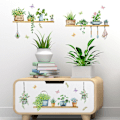 Miniatyrbilde 3 av 4: Et sett med potteplante klistremerker Veggdekor for stue soverom