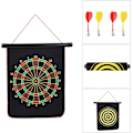 Miniatyrbilde 3 av 5: Magnetisk Darttavle for Barn, Dobbeltsidig 12-Tommers Tykk Reversibel Darttavle, Leveres med 4 Dart